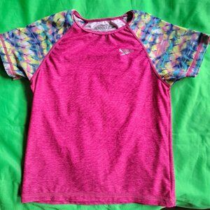 Speedo Girls Pink UV Protection Pullover Swim or Sun Top Size Medium